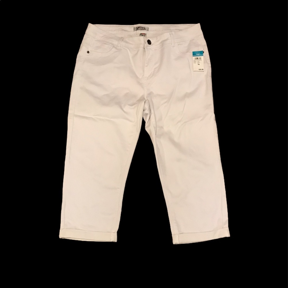 NWT rue 21 white crop jeans